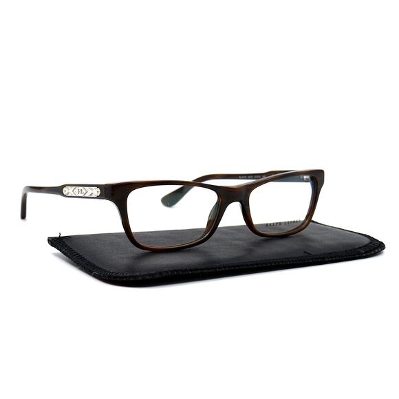 RALPH LAUREN RL 6115 5472 BROWN HORN AUTHENTIC EYEGLASSES FRAME - Picture 11 of 12